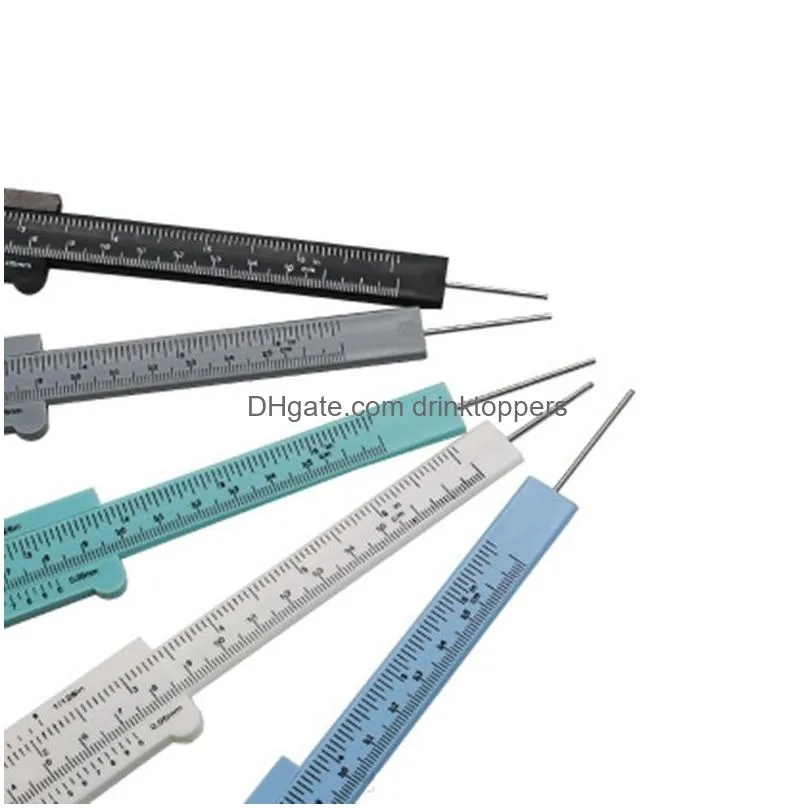 wholesale plastic vernier caliper gauge micrometer 0-150mm mini student ruler standard abs accurate measurement tools