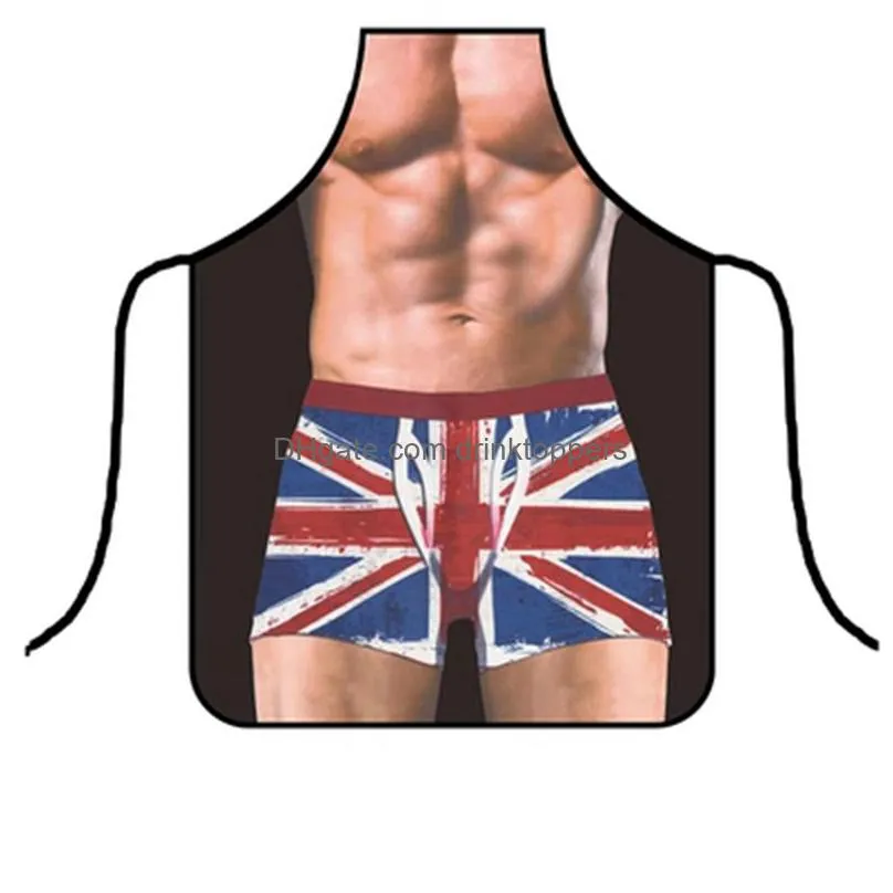 sexy cooking apron funny kitchen apron party baking bbq cosplay aprons creative sexy lady man cartoon aprons home kitchen tools hha815