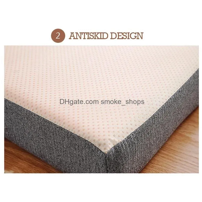 cushion/decorative pillow 35d high density sponge sofa cushion linen chair back thickness 5cm square office mat