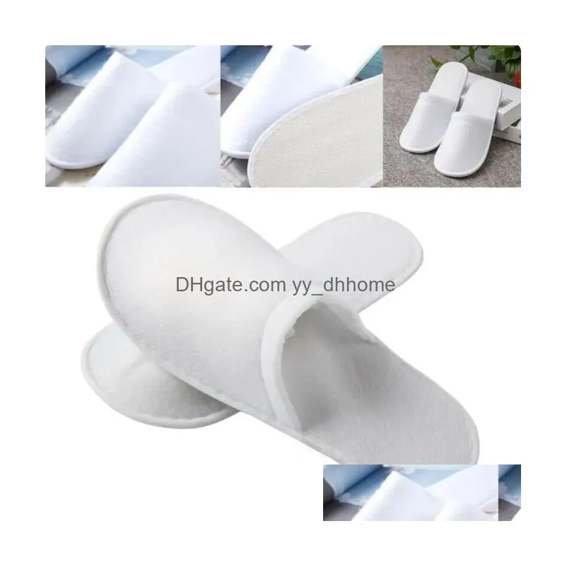  el travel slippers sanitary party spa el guest slippers close toe men women disposable slippers bathroom accessory