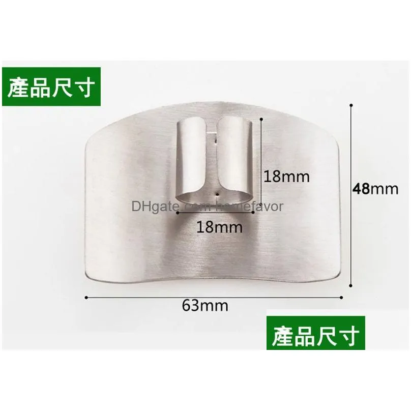  kitchen cooking tools stainless steel finger hand protector guard personalized design chop safe slice knife