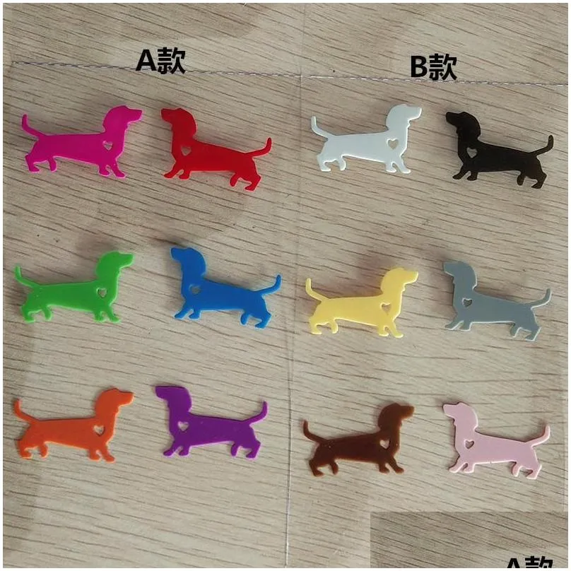 party decoration set of 12 reusable dachshund dog silicone sticky wine glass charm markers