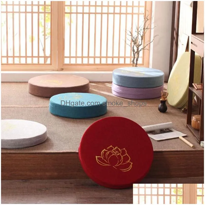 cushion/decorative pillow 1pc 40 6cm yoga meditate cushion round tatami mat daze meditation worship buddha pad removable and washable