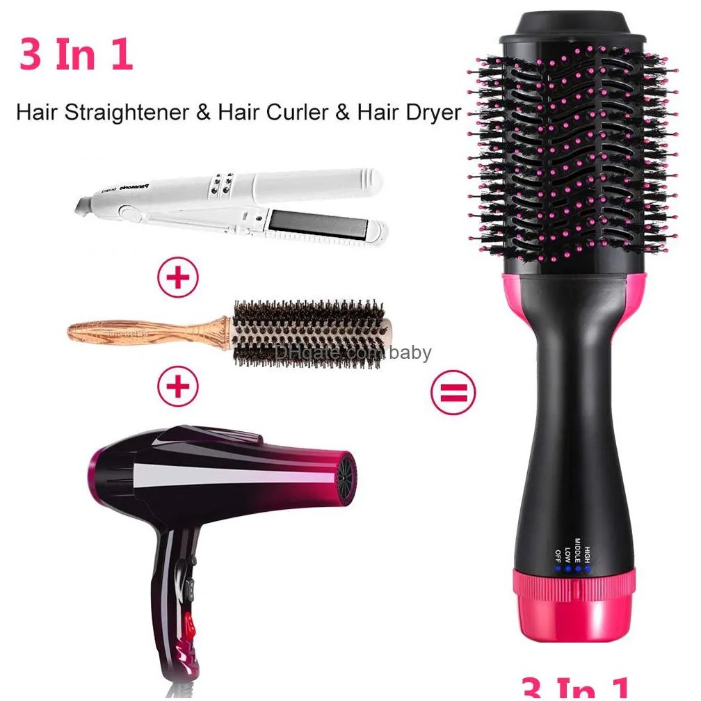 onestep hair dryer volumizer roller electric air brush curling straightener blow dryer salon air hair styling comb dr259k9460989