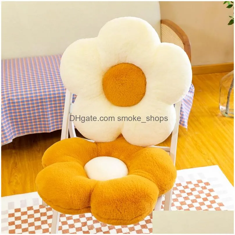 little daisy flower seat cushion flower plush throw pillow seat cushion rabbit nap pillow backrest pillow