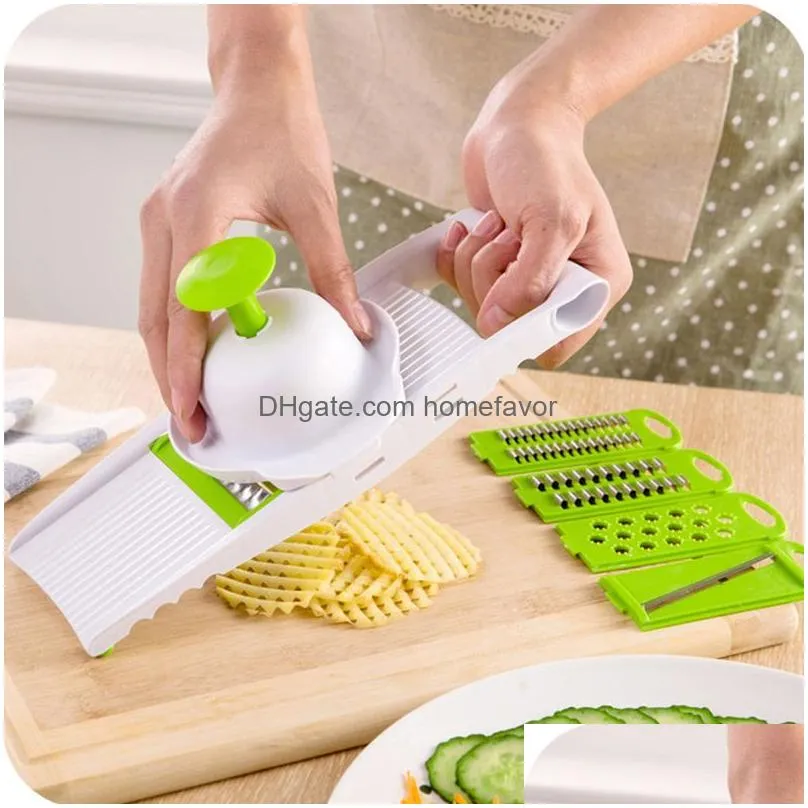mandoline peeler grater vegetables cutter with 5 stainless steel blade carrot grater onion slicer kitchen accessories tools