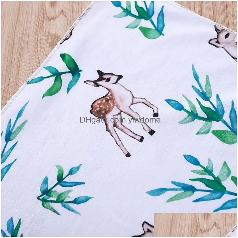 Blankets & Swaddling Baby Muslin Ddle Wrap Blanket Wraps Blankets Nursery Bedding Towelling Infant Deer Wrapped Cloth With Headband A3 Dhaik