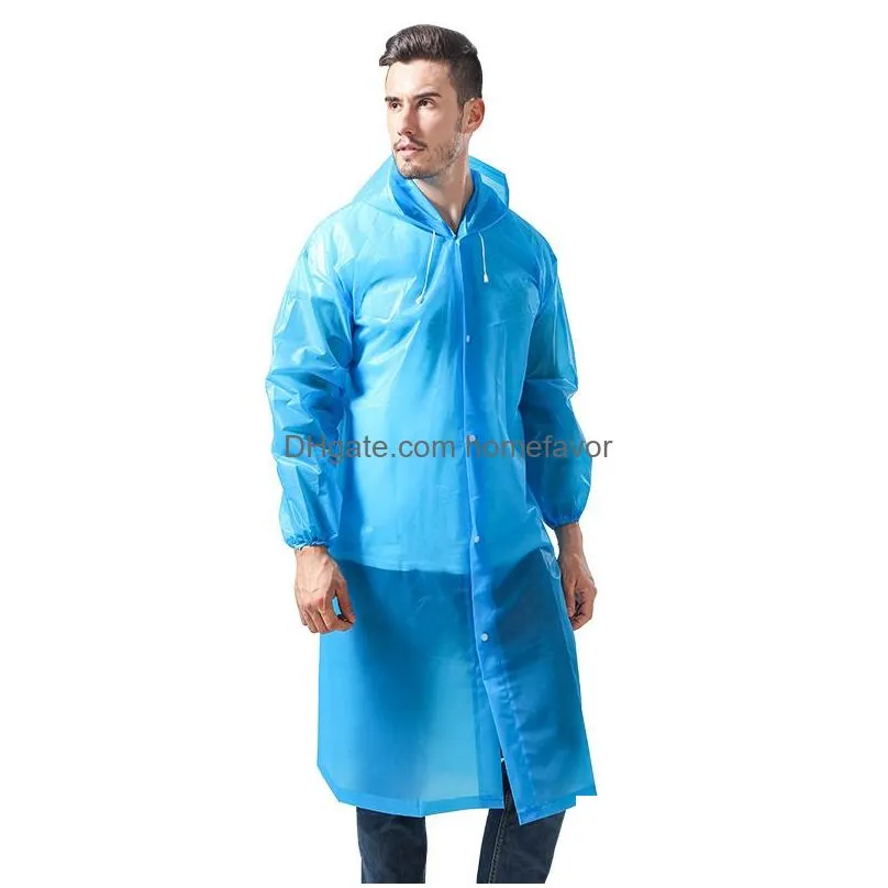 reusable eva eco-friendly raincoat thickened waterproof rain coat non disposable outdoor raincoat camping waterproof rainwear suit