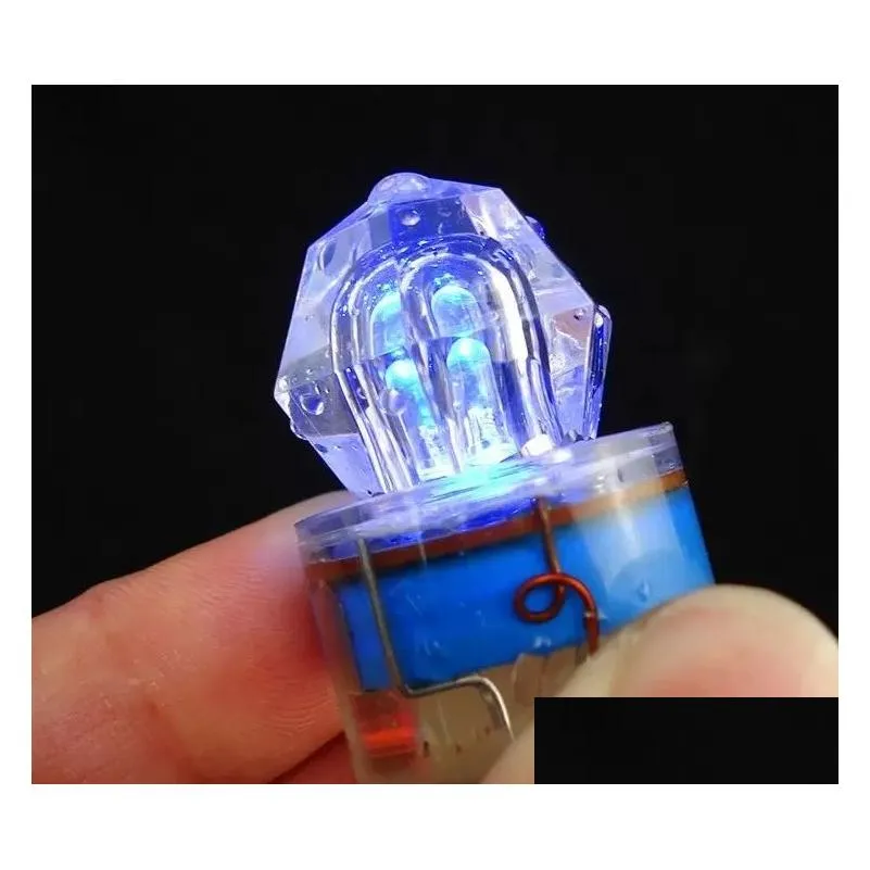 led garden supplie deep drop underwater diamond fishing flashing light bait lure squid strobe deep sea fish lamp