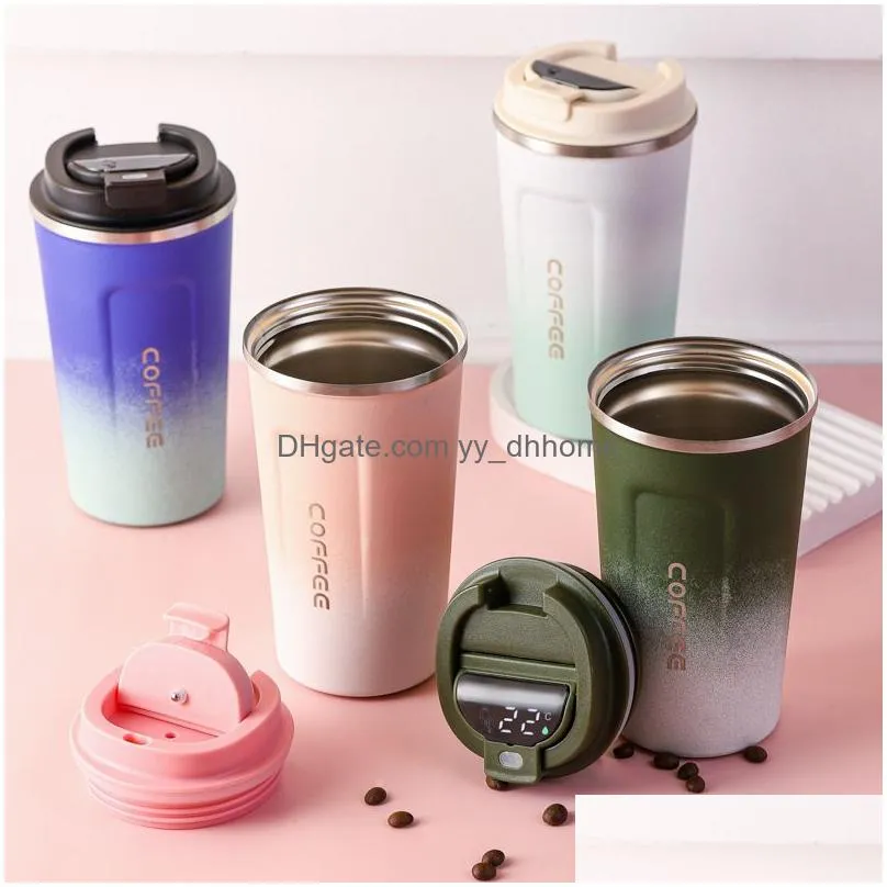 smart temperature control travel coffee mug drinkware 
