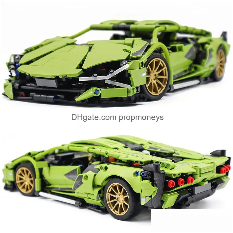 Blocks Blocks Technical Car 42115 Lambo Sian Rs Daytona Sp3 Chiron Remote Control Toys For Boys Bricks Gifts Model Building Kits Adts Dhhkf