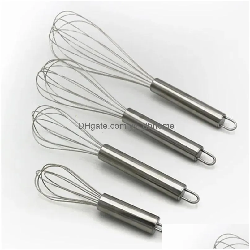 stainless steel balloon wire mixer mixing mixer egg beater durable 4 sizes 8 inches/10 inches/12 inches/14 inches handheld