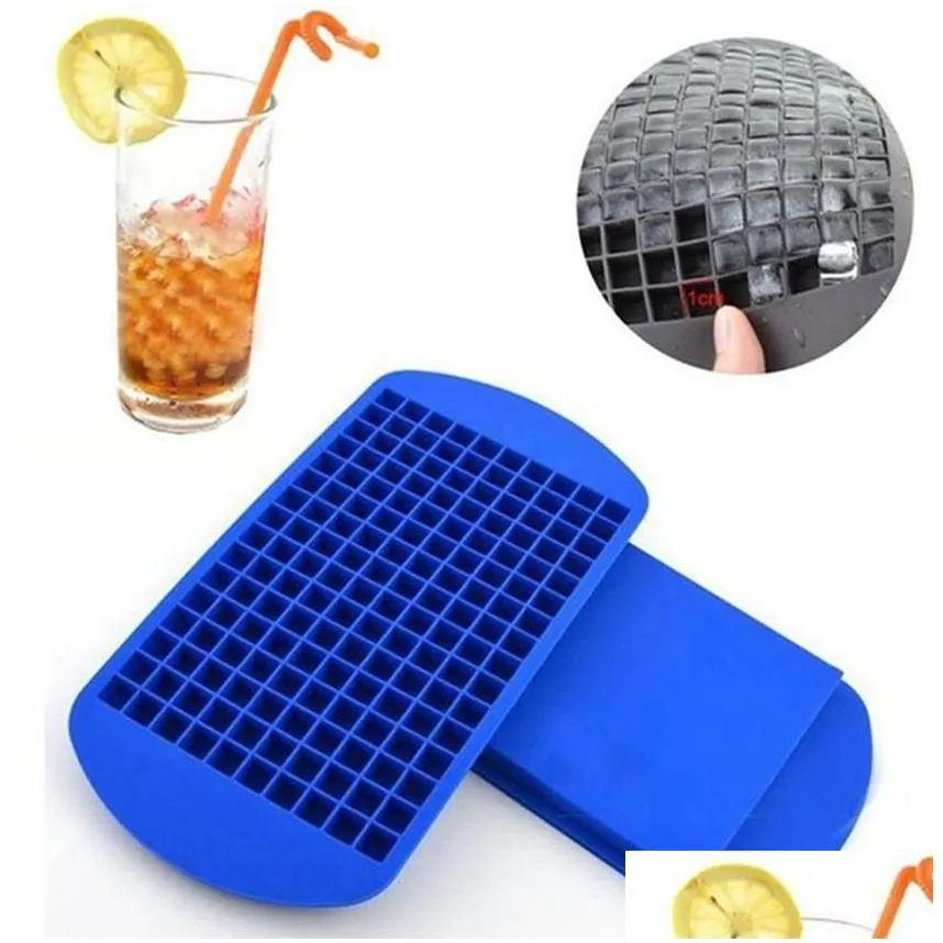 160 grids ice cubes maker mini silicone cube molds mould buckets and coolers tray kitchen tool for whiskey mold