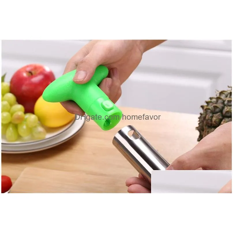stainless steel pineapple peeler cutter slicer corer peel core tools fruit vegetable knife gadget kitchen spiralizer