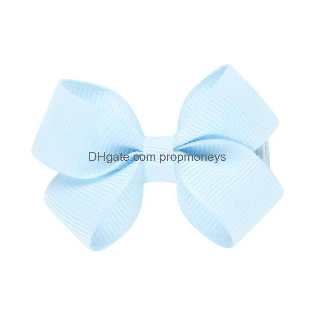 Hair Accessories 20 Colors Baby Girls Bowknot Barrettes Clips Infant Toddler Cute Hairpins Grosgrain Ribbon Bows Hairgrips Children So Dhdbf