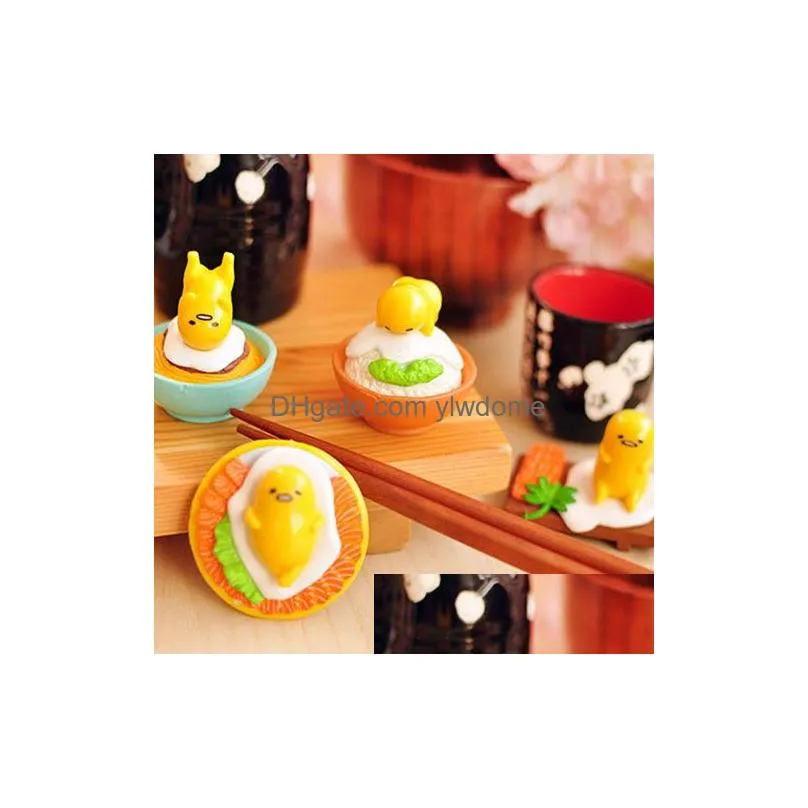 Cartoon Tv 8Pcslot Gudetama Lazy Egg Cute Mini Pvc Action Figure Ornaments Toy For Home Decoration2894667 Toys Gifts Action Figures Mo Dh0Cm