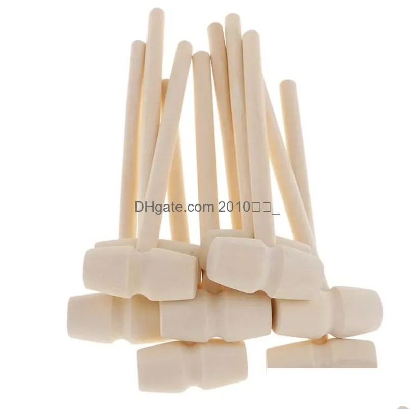 mini wooden hammer seafood lobster crab leather crafts jewelry chocolate shellfish wood mallets hammers baking tools kids toys