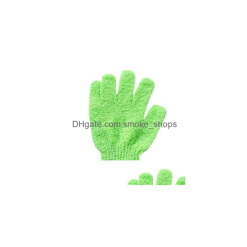 exfoliating bath glove body scrubber gloves nylon shower gloves body spa massage dead skin cell remover