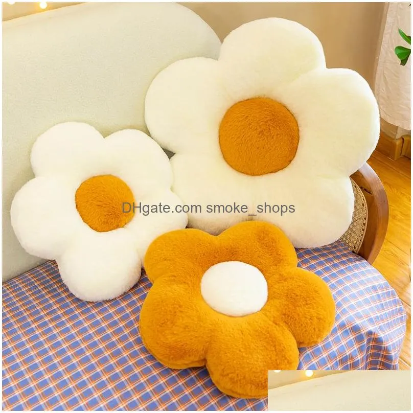 little daisy flower seat cushion flower plush throw pillow seat cushion rabbit nap pillow backrest pillow