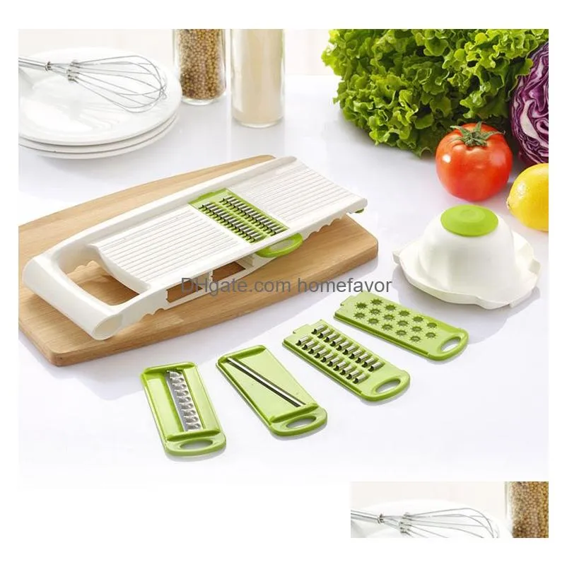 mandoline peeler grater vegetables cutter with 5 stainless steel blade carrot grater onion slicer kitchen accessories tools