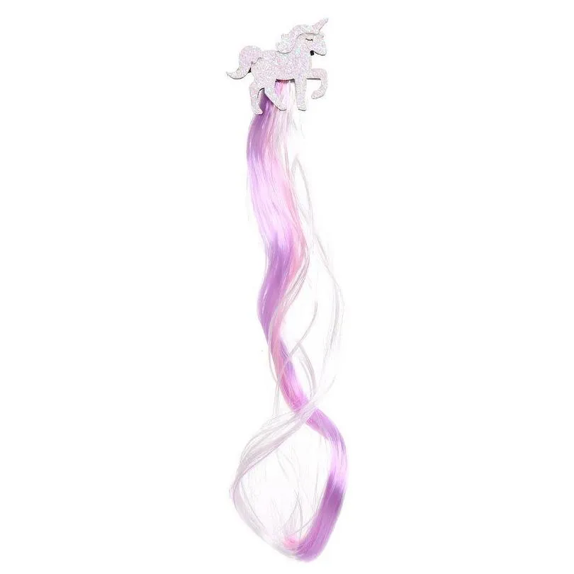 cosplay wig unicorn hair band fashion butterfly hairs ornament princess children ribbons colored headband accessories 3 36hs k2