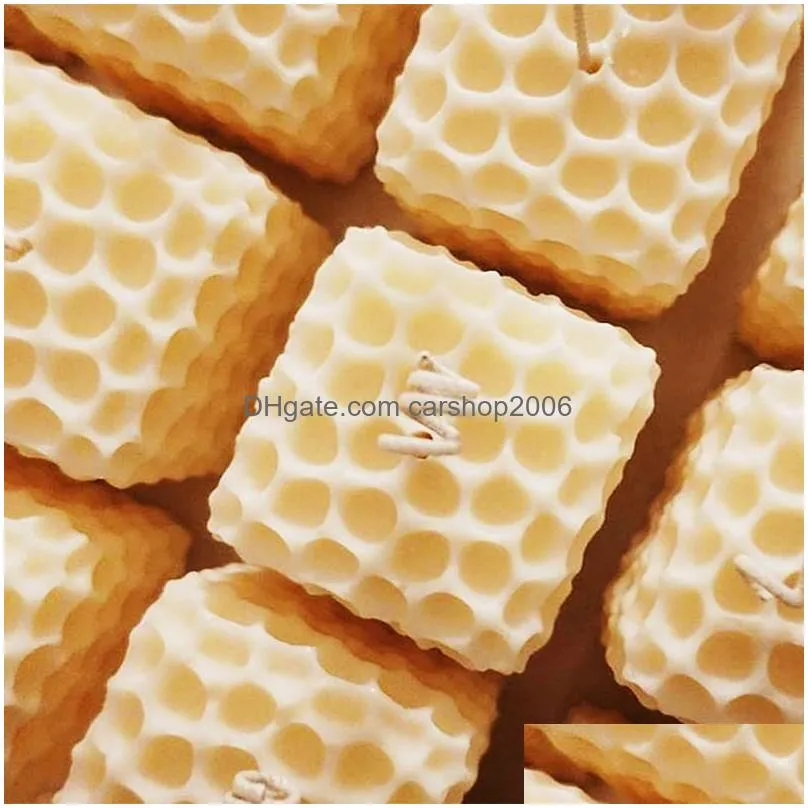 craft tools cube honeycomb scented candle plaster silicone mold food grade chocolate mousse 3d shape molds wedding gift home