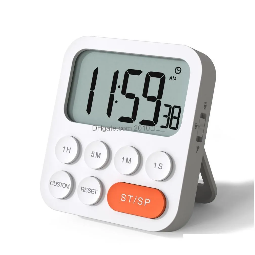 interval timer countdown clock tomato stopwatch white backlight