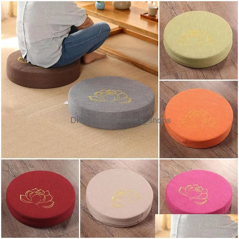 cushion/decorative pillow 1pc 40 6cm yoga meditate cushion round tatami mat daze meditation worship buddha pad removable and washable