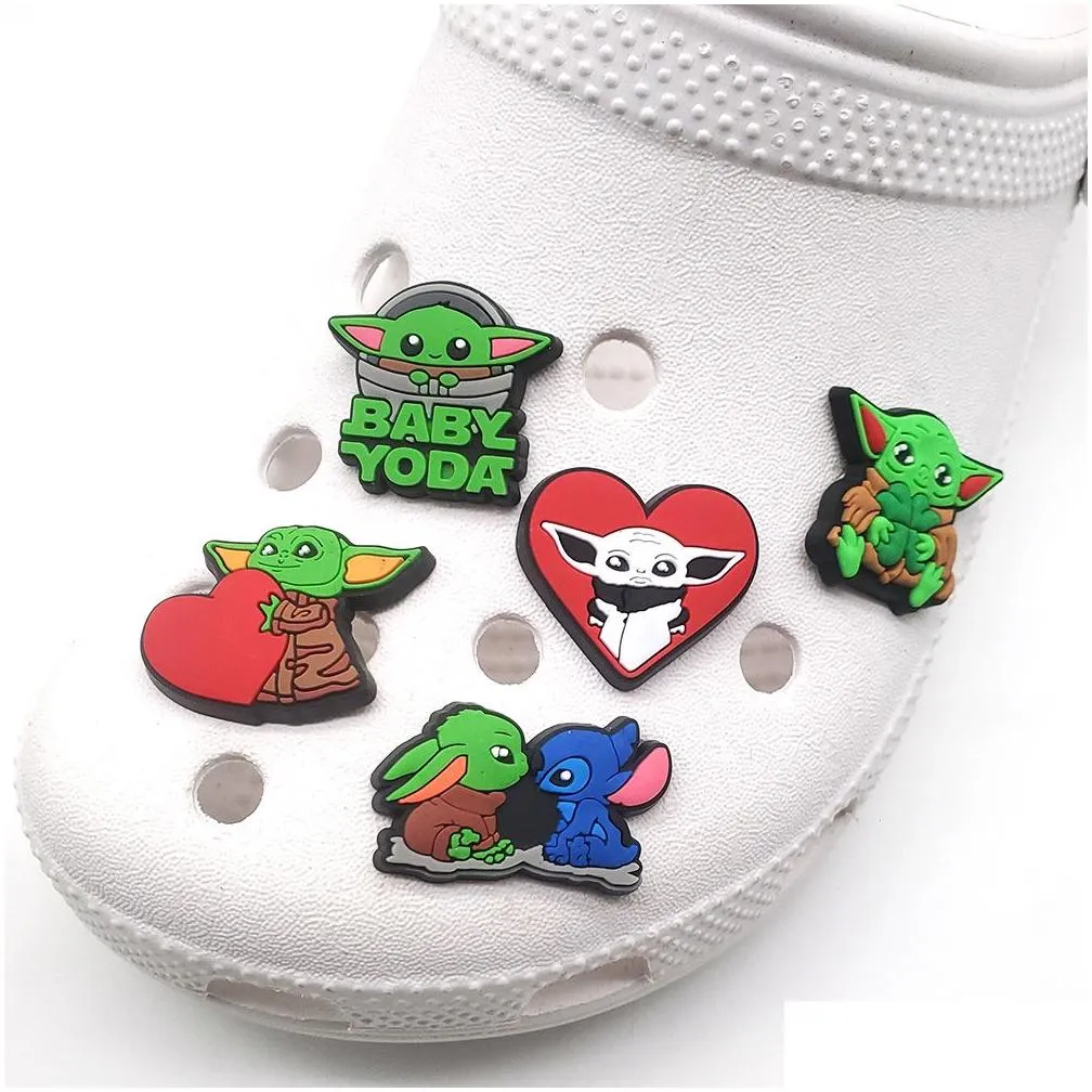 other cute cartoon shoe charms for slog sandals pvc garden accessories fit bracelet birthday gifts drop delivery othnp
