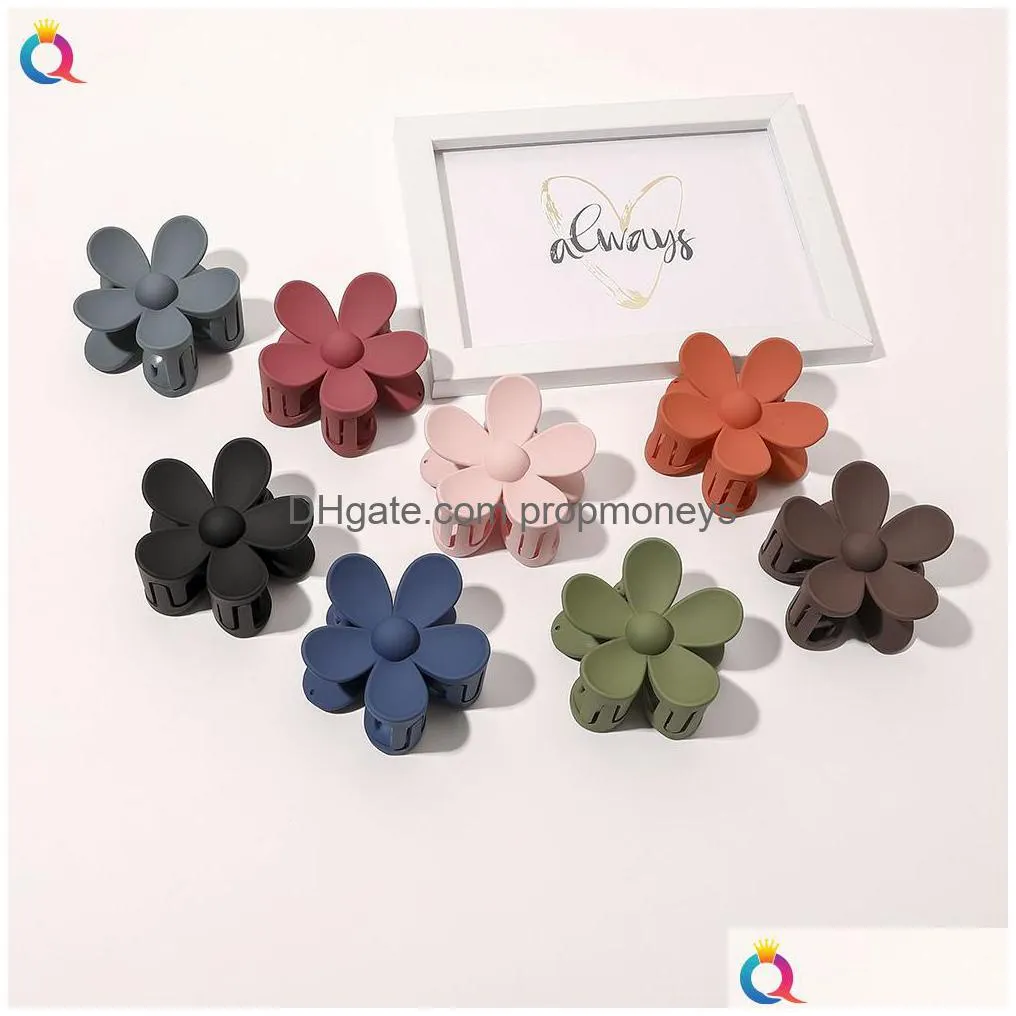 Hair Accessories 34 Colors Ins Women Girls Elegant Hair Claw Big Flower Designer Hairpin Party Favor Barrettes Beautif Hairs Clip Acce Dh3Ia