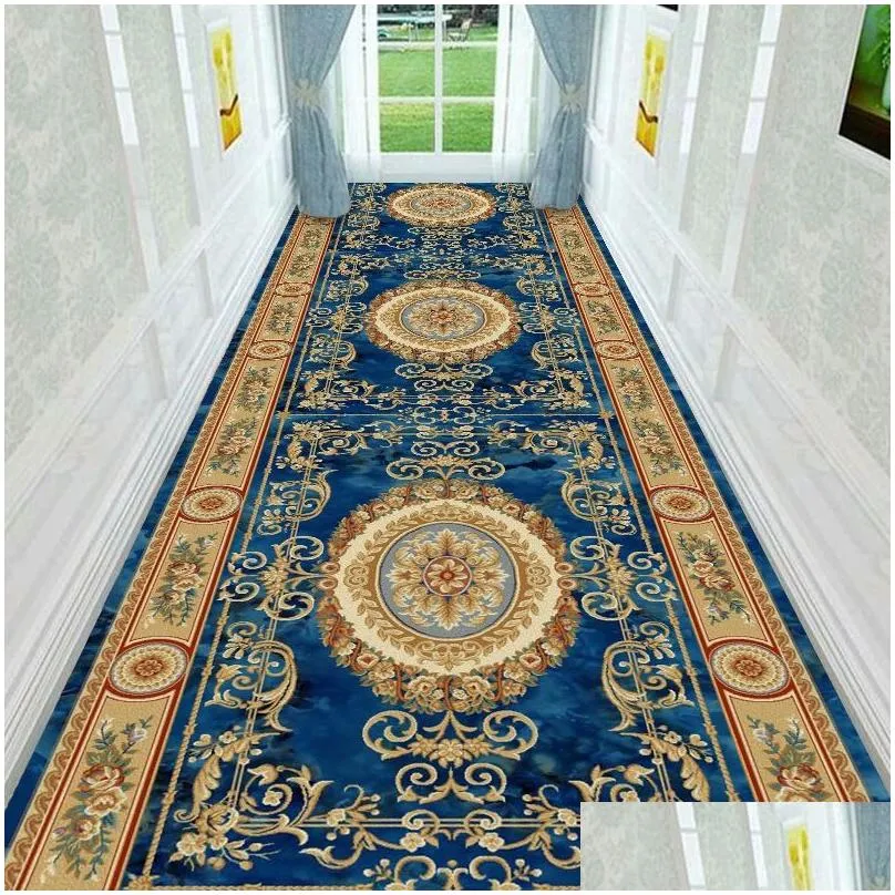 Carpets Europe Long Hallway Rugs And Carpet Non-Slip Stair Home Floor Runners Bedside El Entrance/Corridor/Aisle Home Garden Home Text Dhvnd