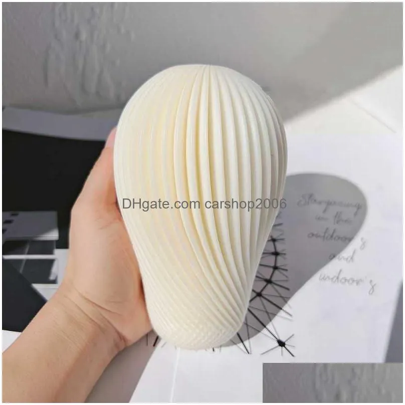 craft tools spiral balloon design candle silicone mold round twirl soy wax molds geometric swirl ball wavy mouldcraft
