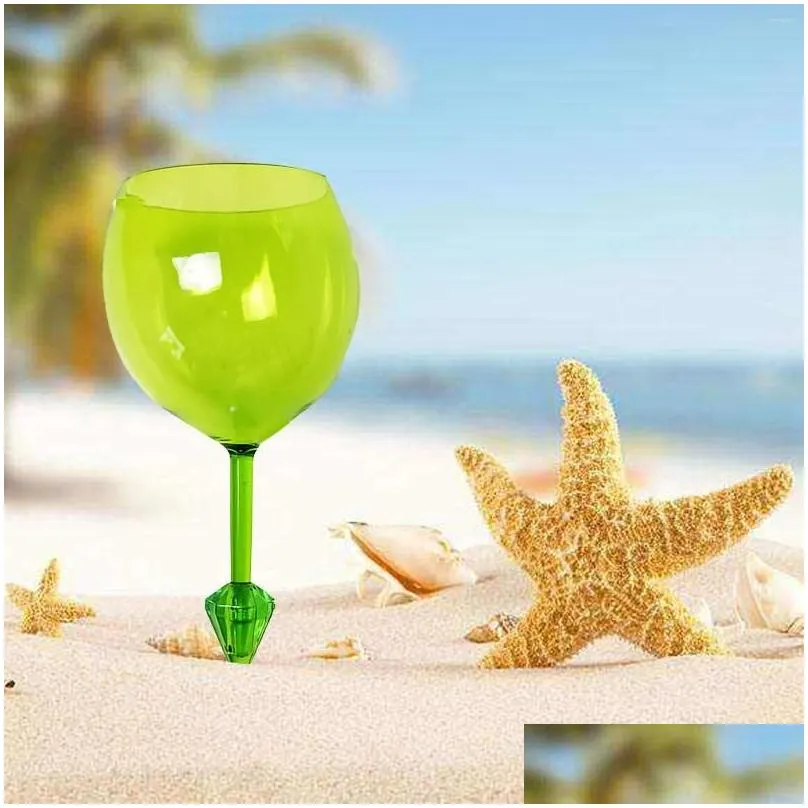 Wine Glasses Floating Beach Glass Shatterproof For Beer Cocktail Beverage Cup Pool Camping Picnic Outdoor Parties