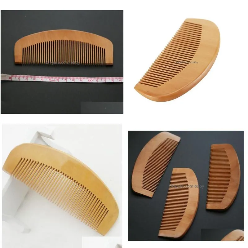 80pcs no logo 13cm handmade peach anti static hair comb for women male static natural1281594