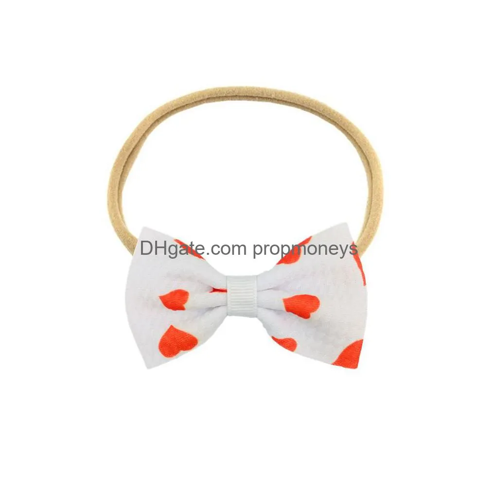 Hair Accessories Ins European And American Childrens Hair Accessories Diy Cloth Wide Hairband Baby Headgear Kids Headband Printing Big Dhqwh