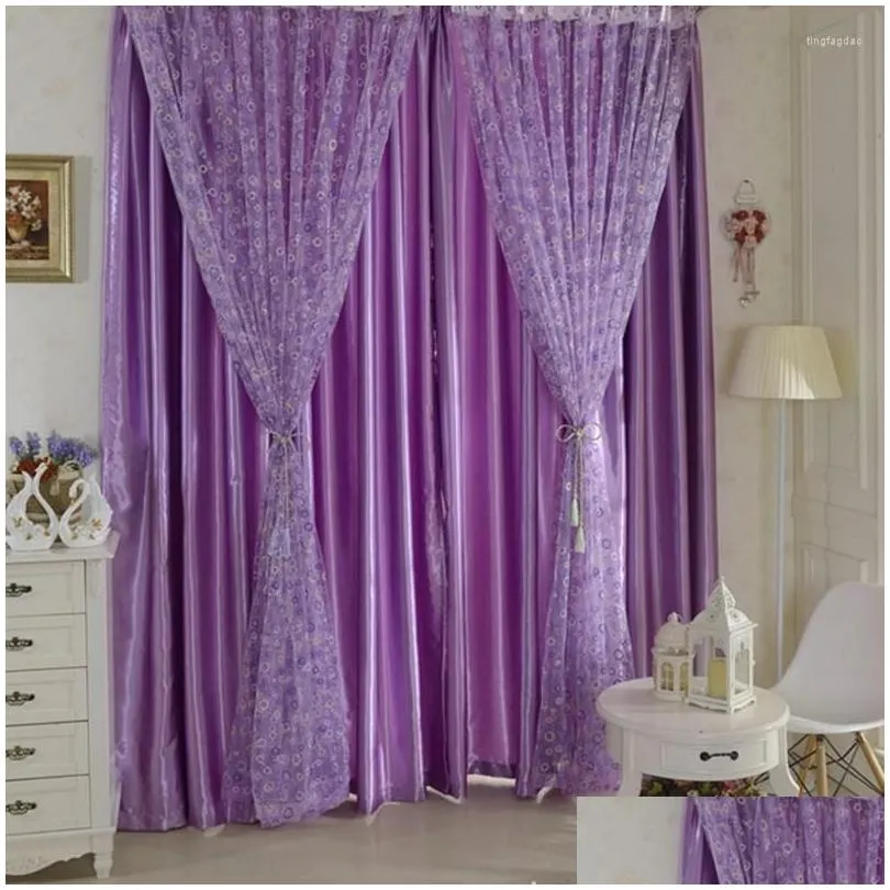 Curtain Bubble Pattern Tulle Voile French Window Curtains Door Room Drape Panel Scarf Valance Blinds Ready Made