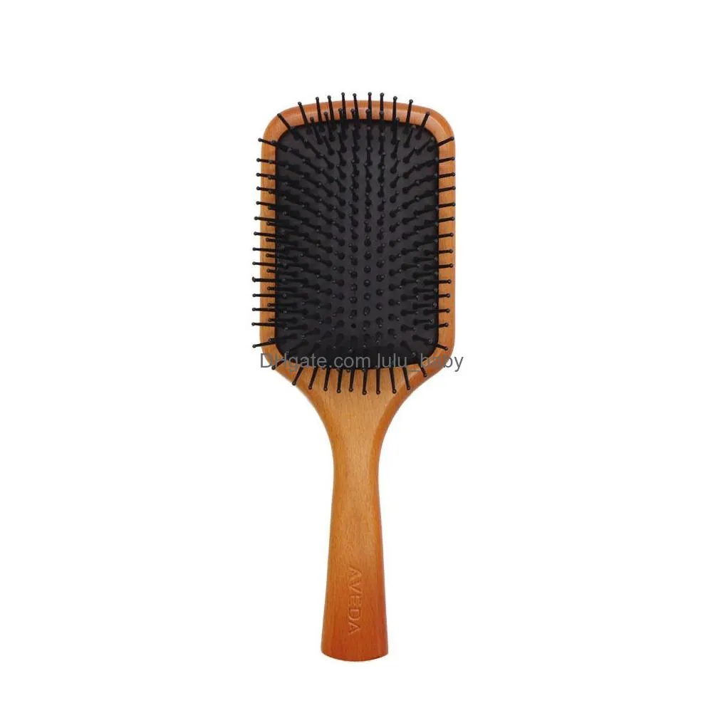 aveda paddle brush brosse club massage hairbrush combs prevent trichomadesis hair sac massager wood tpe airbag nylon teeth