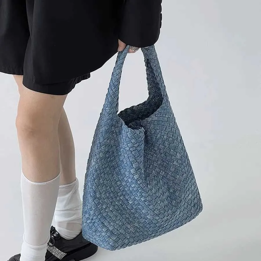 Women Bags WASUN New Fashion 2023 For Luxury Shopping Bag Designer Style Woven Large Tote Capacity Shoulder Casual Handbag