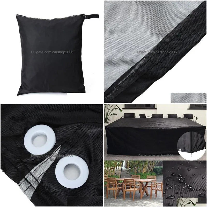 pvc waterproof outdoor garden patio furniture cover dust rain snow proof table chair sofa set covers household accessories291l7718816