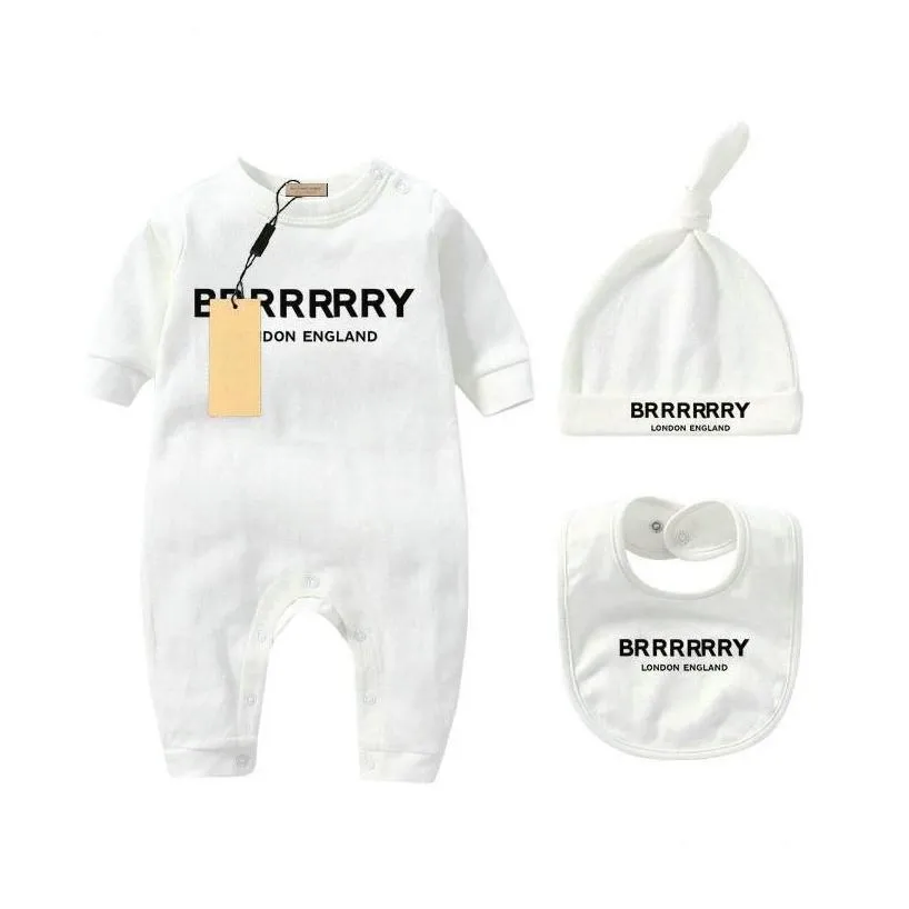 rompers infant born baby girl designer brand letter costume overalls clothes jumpsuit kids bodysuit for babies outfit romper outfi bib