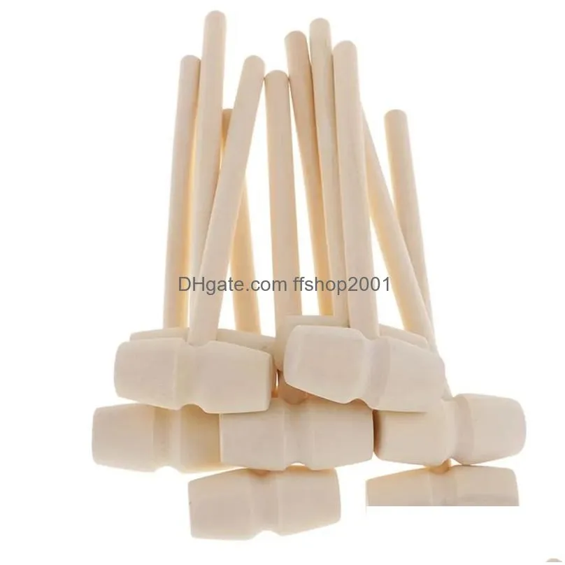 mini wooden hammer seafood lobster crab leather crafts jewelry chocolate shellfish wood mallets hammers baking tools kids toys