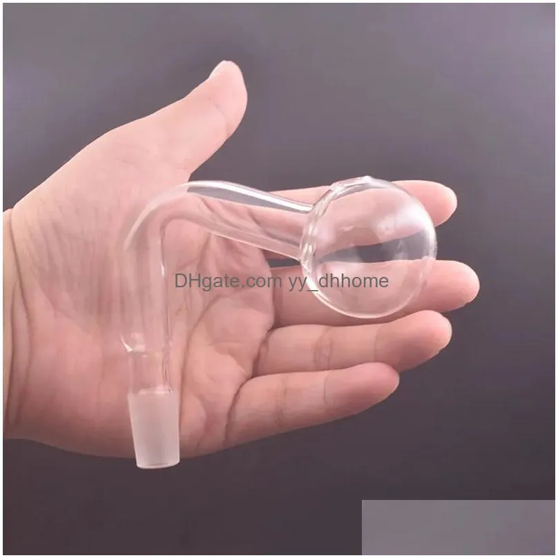 4cm big ball glass oil pipe bowls 10mm 4mm 18mm male female glass oil burner pipe transparent clear tobacco bent bowl hookah adapter