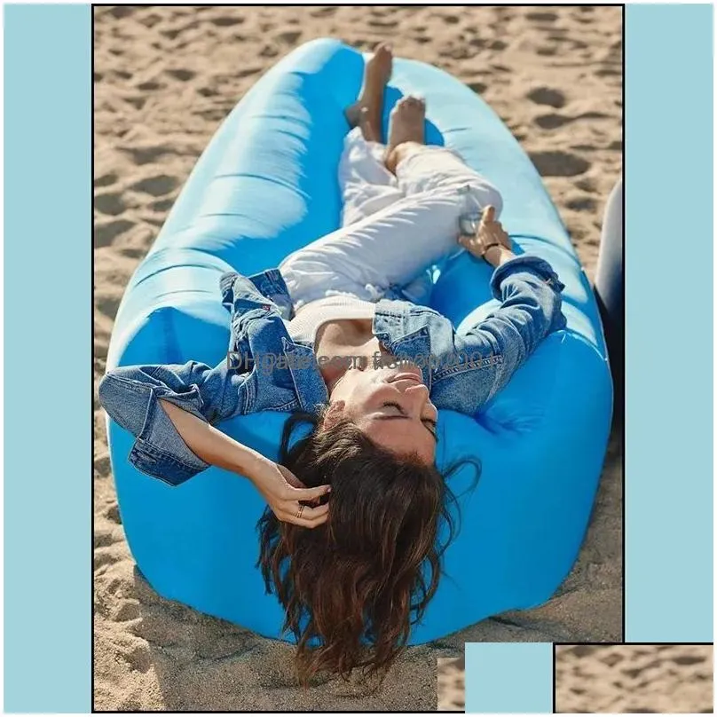 Inflatable Lounger Inflatable Air Lounger Sofa Portable Outdoor