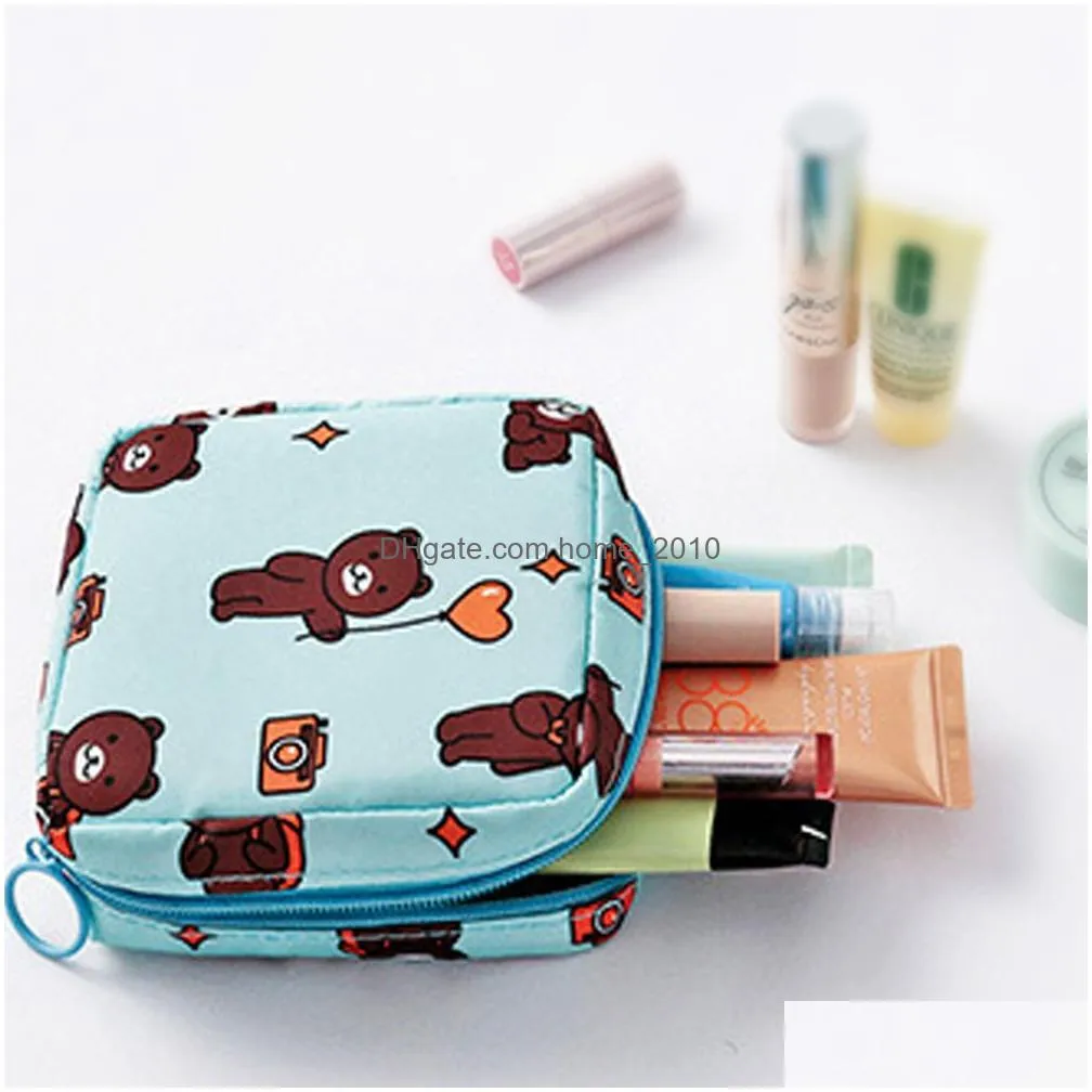 sanitary napkin storage bag waterproof tampon storage girls sanitary pad pouch napkin cosmetic bags ladies makeup organizer