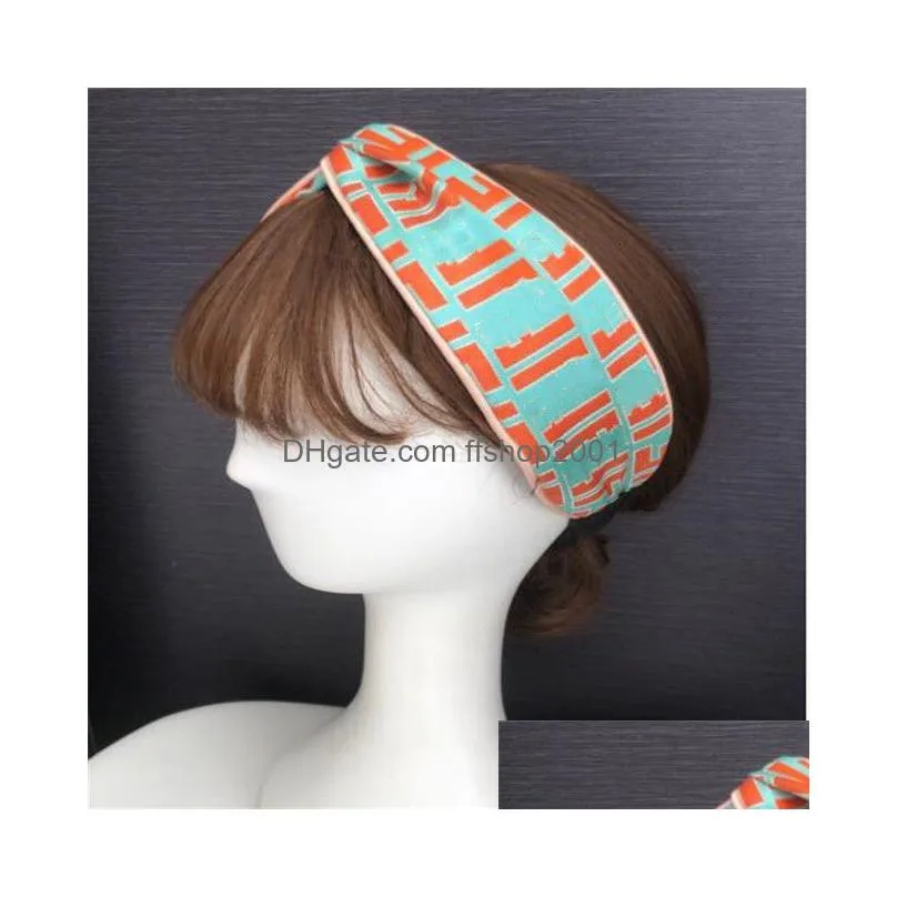 classic women headband scarf designer elastic letter printing outdoor headwrap high quality mixed color men women luxury brand