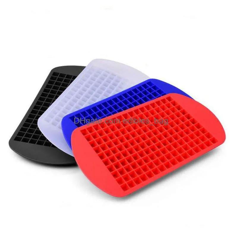 silicone ice cube tray 160 grids square summer diy fruit ice cube maker bar cold drink mold bar tools