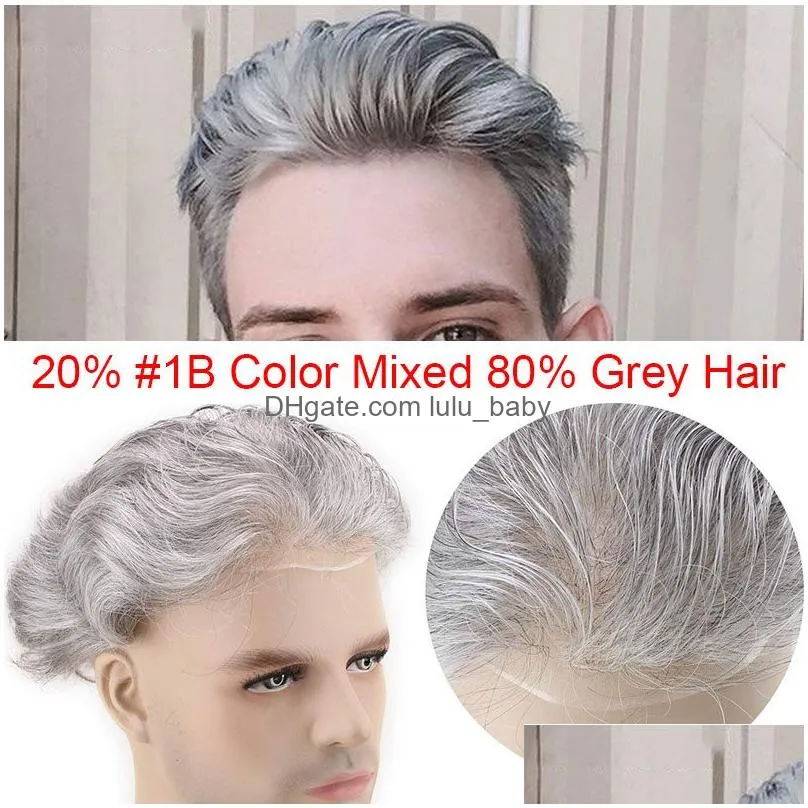 men toupee durable hair piece mono man hair system replacement european 8a remy human hair wig for males 10quotx8quot9734954