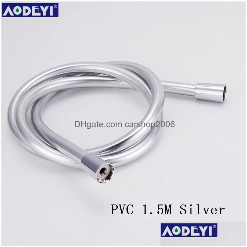 high pressure pvc silver black pvc smooth shower hose for bath handheld shower head flexible shower hose9823329