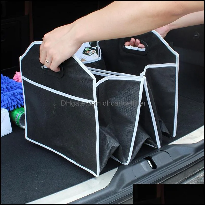 Car Organizer Car Trunk Storage Bag Organizer Box Large Capacity Tidying Emergency Automobiles Motorcycles Interior Accessories Stowin Dhbpi