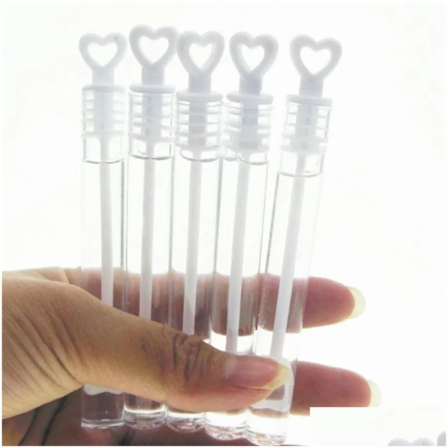 Other Festive & Party Supplies Love Heart Wand Tube Bubble Soap Bottle Party Wedding Gifts For Guests Birthday Decoration Baby Shower Dhkqa